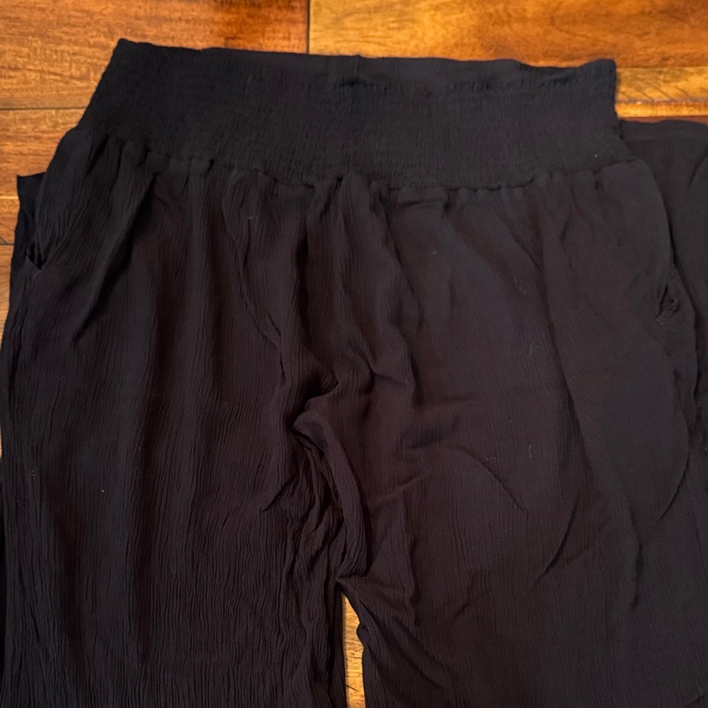 Three Dots Black Wide Leg Trousers